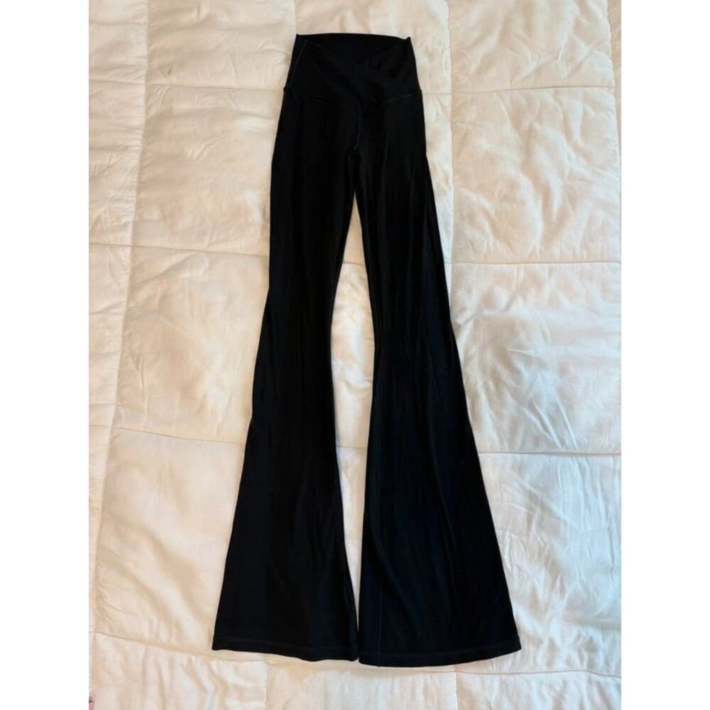 Aerie Offline Real Me Crossover high rise flare leggings in black XS